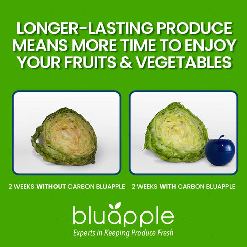 BluApple in-fridge drawer demonstrates convenient storage.