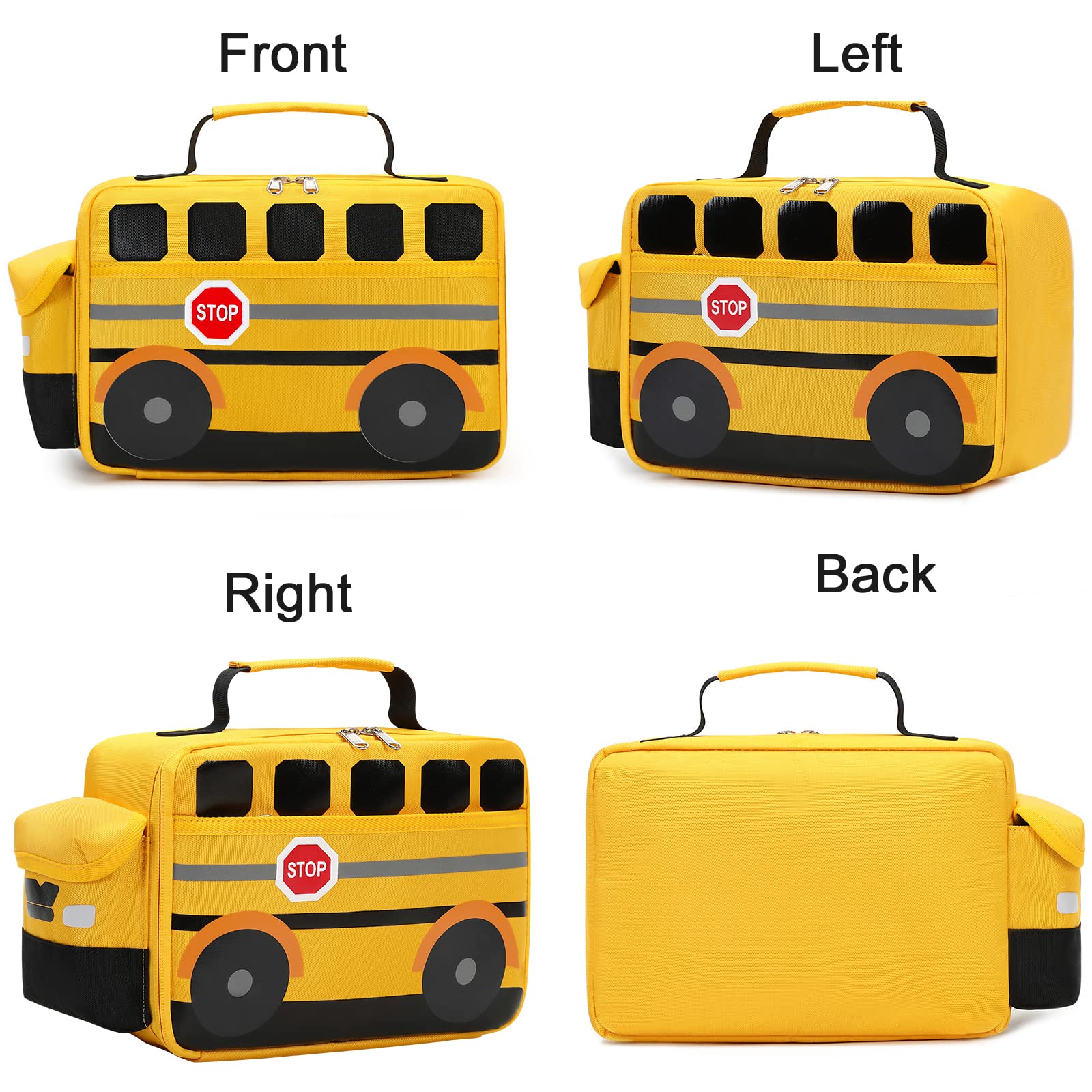 Bluboon insulated lunch bag with ice packs keeps kid’s food cool