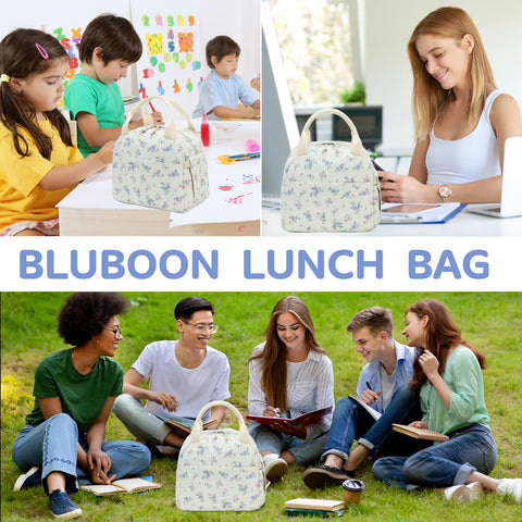 Bluboon lunch bag with durable zipper for everyday use.