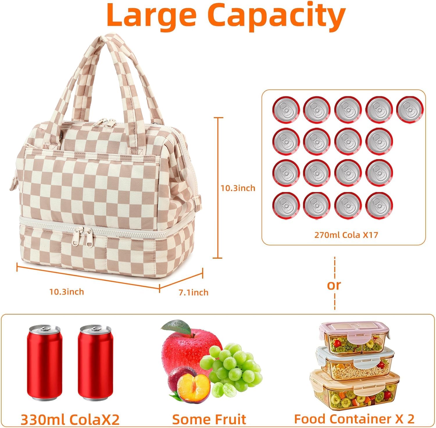 Bluboon insulated quilted exterior maintains freshness for hours