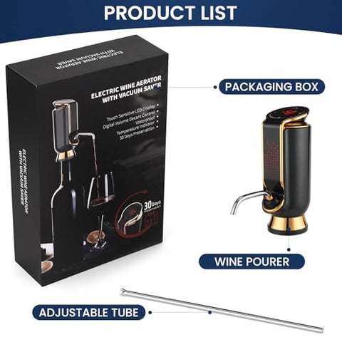 BLUBYEES comprehensive 4-in-1 setup blends aeration, preservation, and serving.