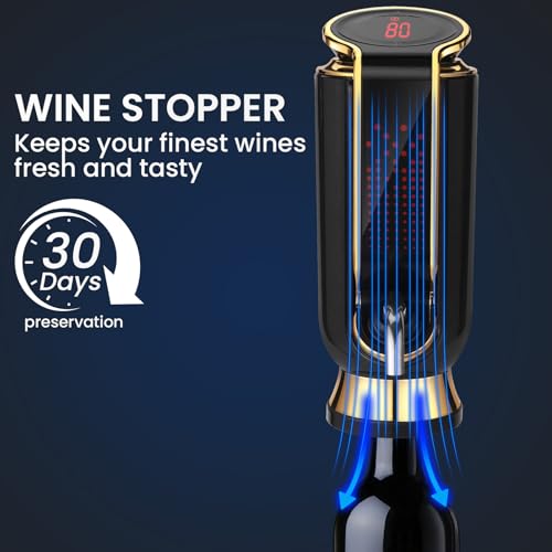 BLUBYEES digital temperature monitor keeps wine at ideal temps.