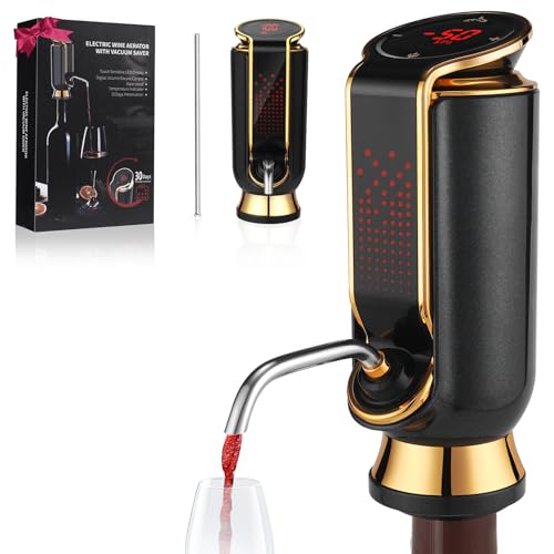 BLUBYEES Luxurious 4-in-1 wine aerator for precise, stylish pouring.