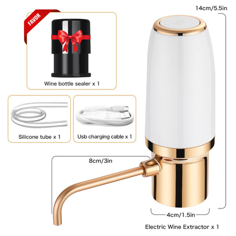 BLUBYEES electric wine aerator pourer one-button operation for easy use