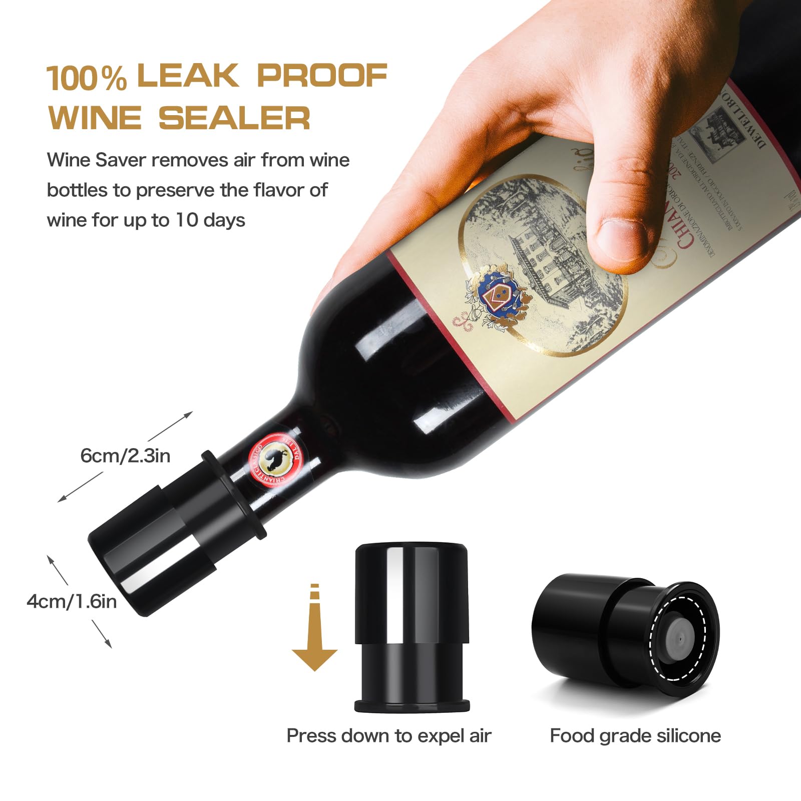 BLUBYEES electric wine aerator pourer glass-pour demonstrating faster aeration