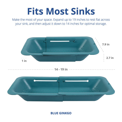 BLUE GINKGO BPA free heat resistant colander for everyday use