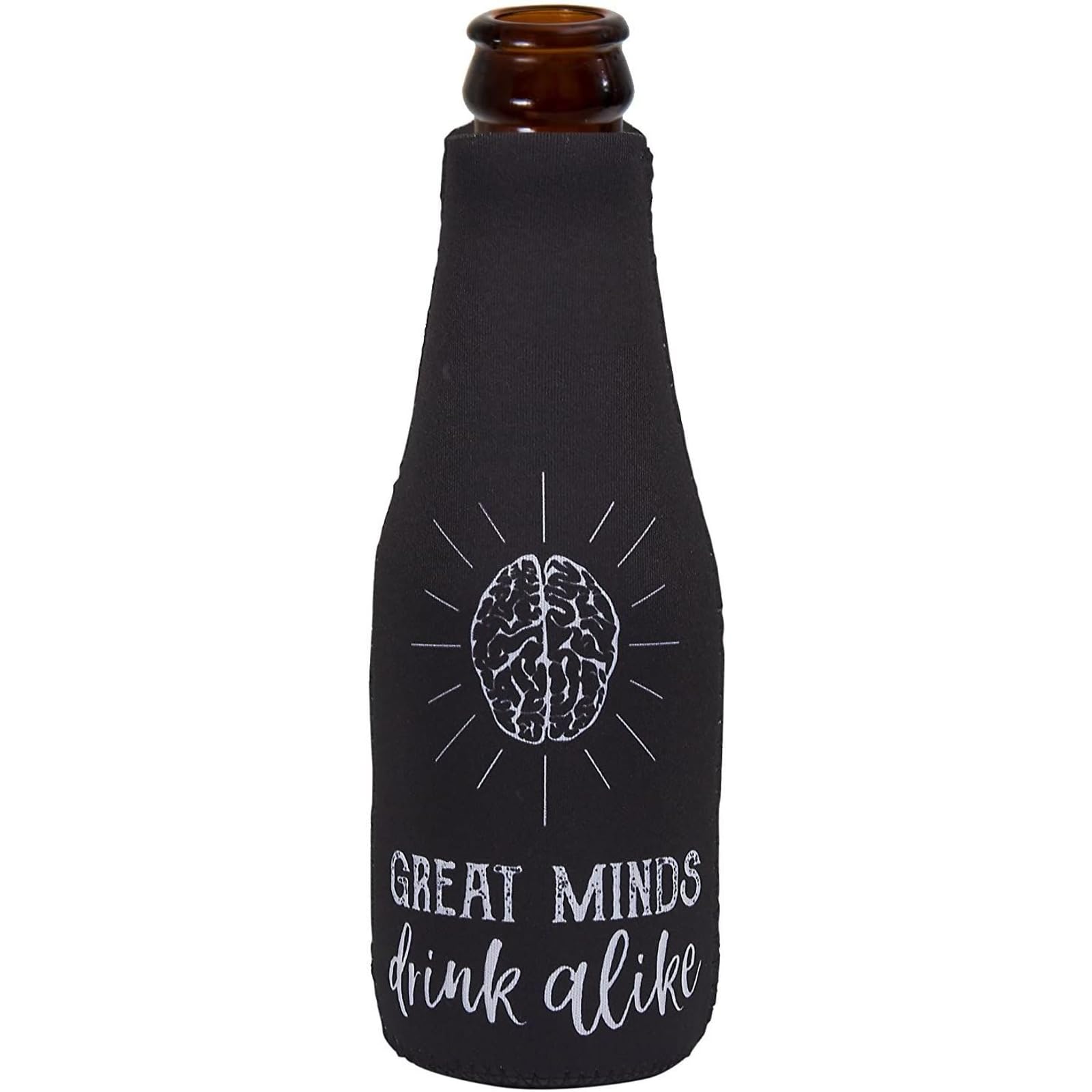 Compact 2.4 x 2.4 x 7 inches fits most 12 oz bottles and cans.