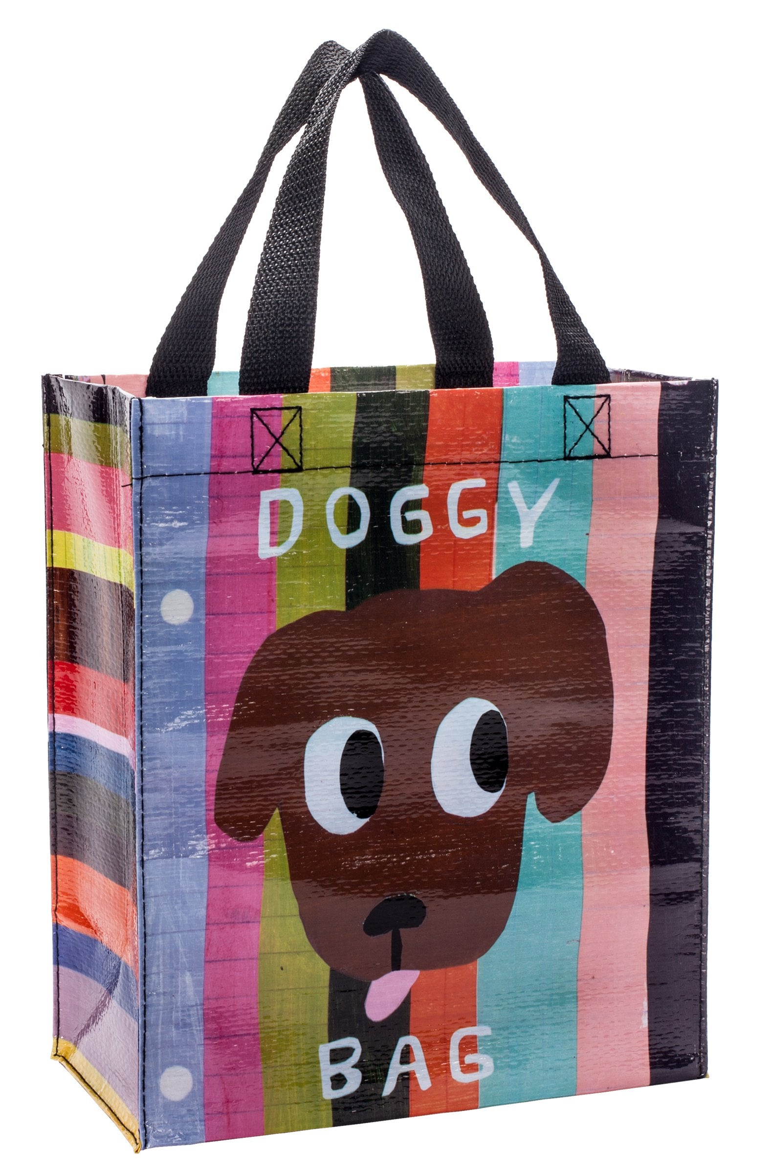 Blue Q Handy Tote with doggy bag art for lunches and gifts.