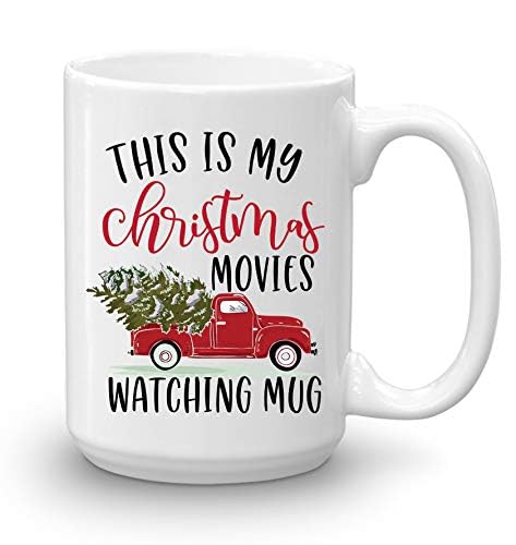 Blue Ribbon Christmas mug handle close-up showing sturdy grip
