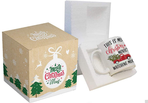 Blue Ribbon Christmas mug in decorative gift box ready to gift