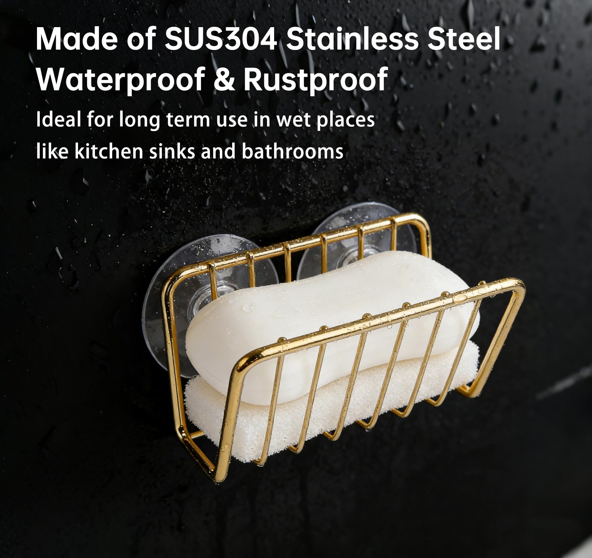 Blueden sink strainer and stopper holder keeps tools within reach while draining.
