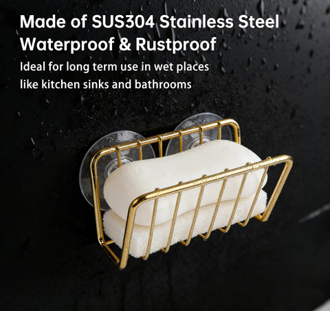 Blueden sink strainer and stopper holder keeps tools within reach while draining.