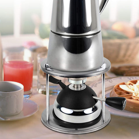 BlueFire enables espresso siphon brewing on a compact tabletop setup