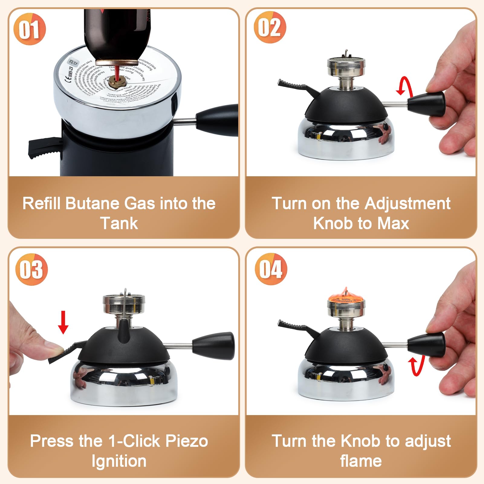 BlueFire compact portable burner designed for travel and outdoor cooking