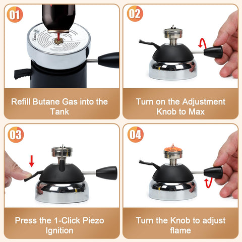 BlueFire compact portable burner designed for travel and outdoor cooking