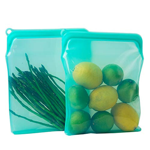 BluePerlOne freezer-safe silicone bags keep food fresh and organized.