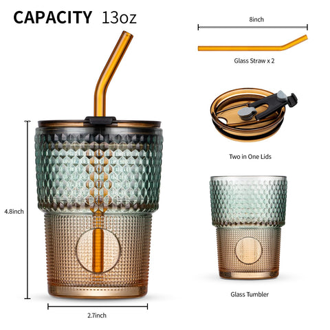 BLUEPOLAR glass straw with dustproof lid keeps sipping mess-free and portable.