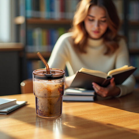 BLUEPOLAR tumbler with ergonomic grip, comfortable hand feel during commute.
