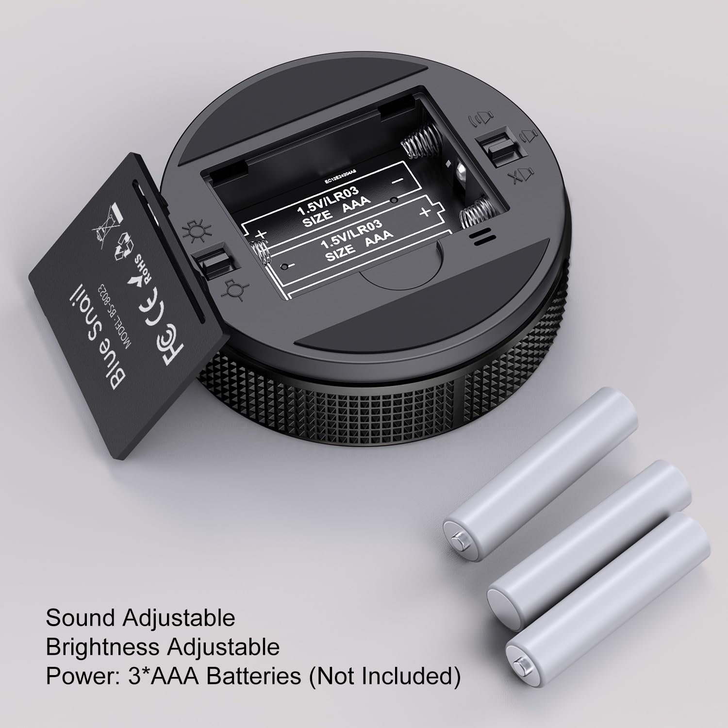 BlueSnail Timer with magnetic back sticks to metal surfaces for hands-free use.