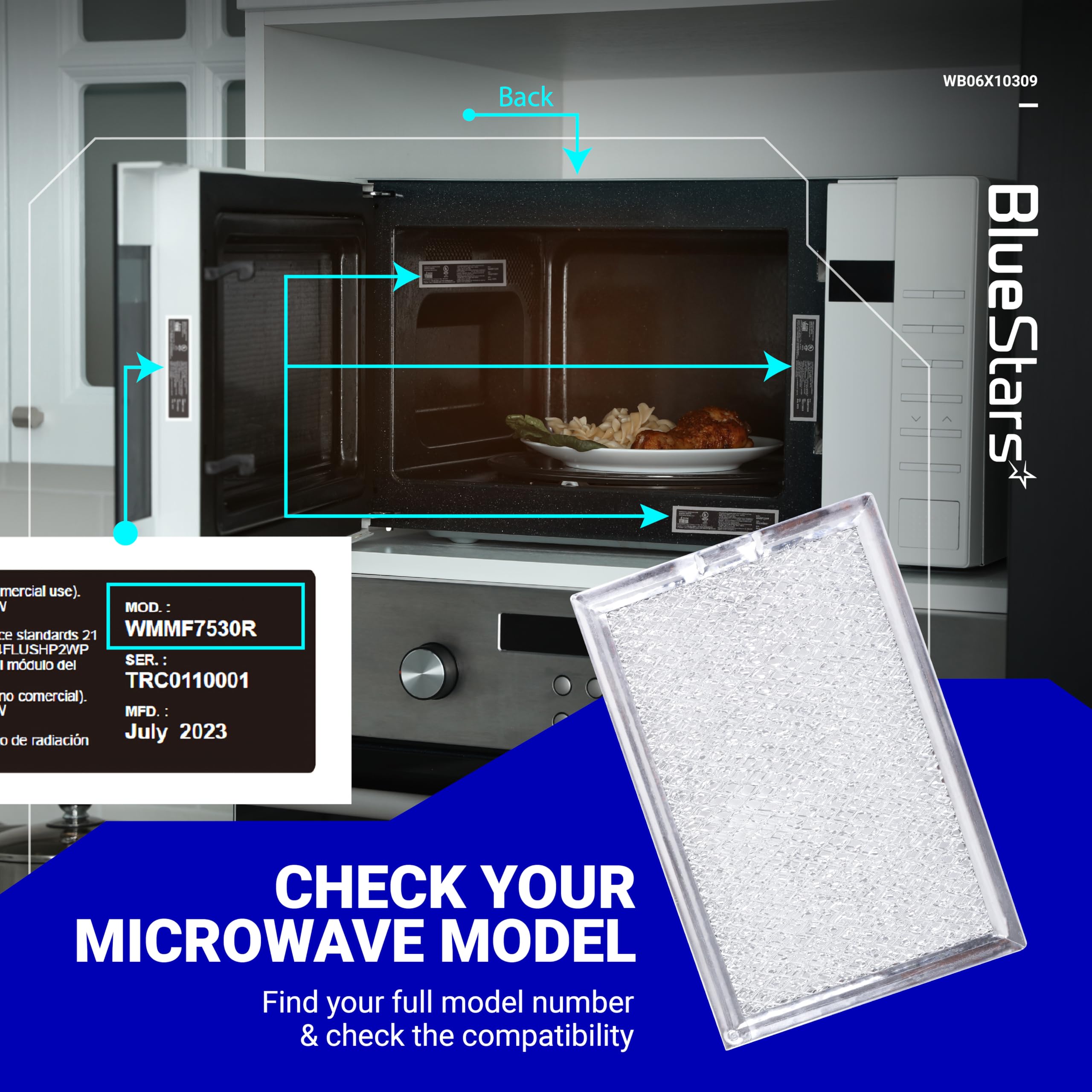 BlueStars WB06X10359 oven-vent compatibility for GE LG Kenmore