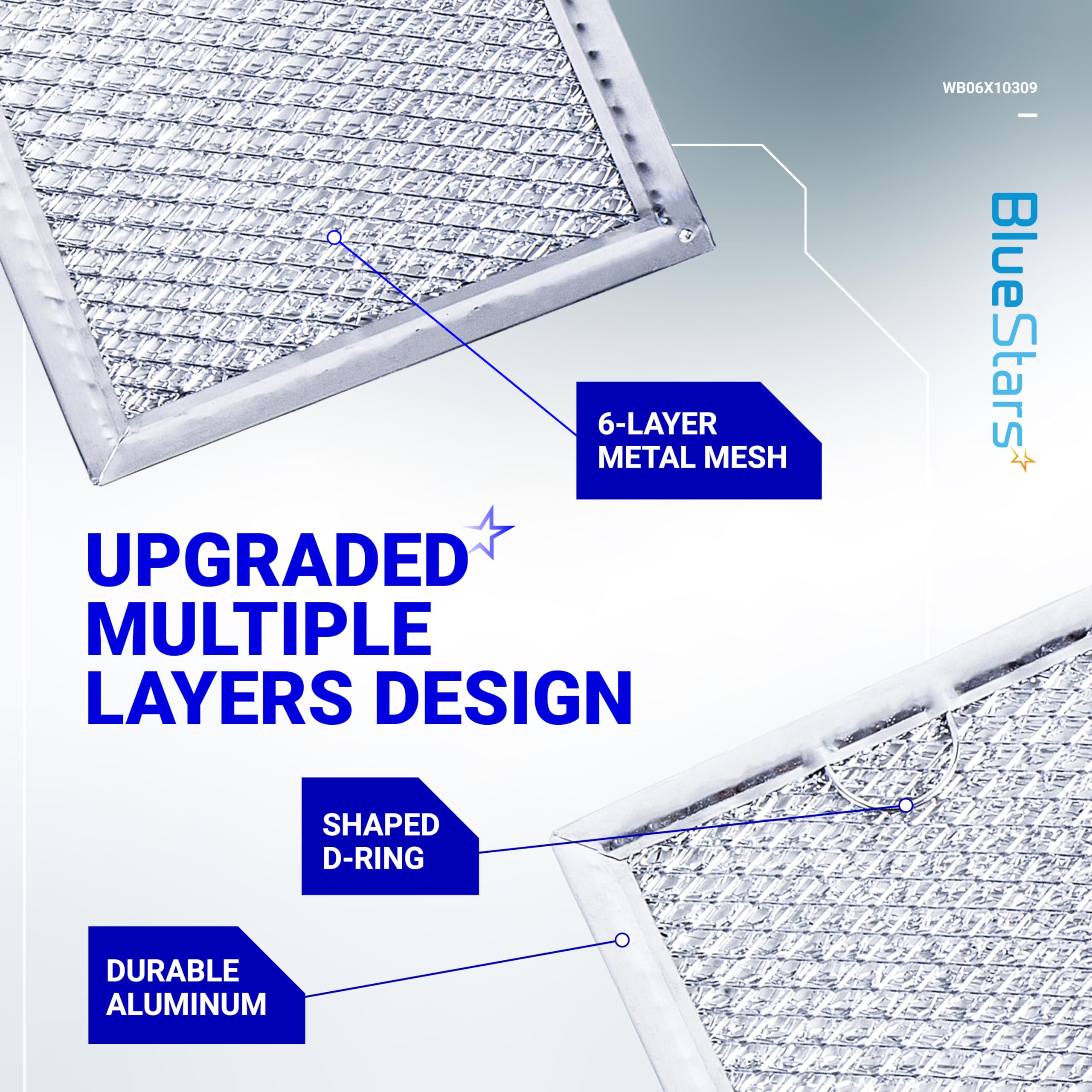 BlueStars WB06X10359 replacement filter back view indicating compatibility