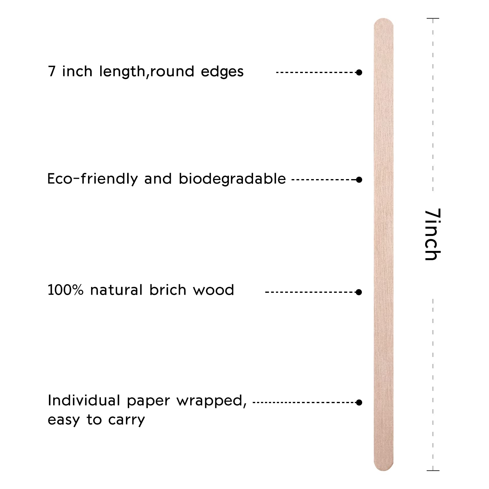 Blue Top natural birch wood is renewable and biodegradable.
