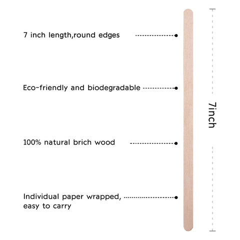 Blue Top natural birch wood is renewable and biodegradable.