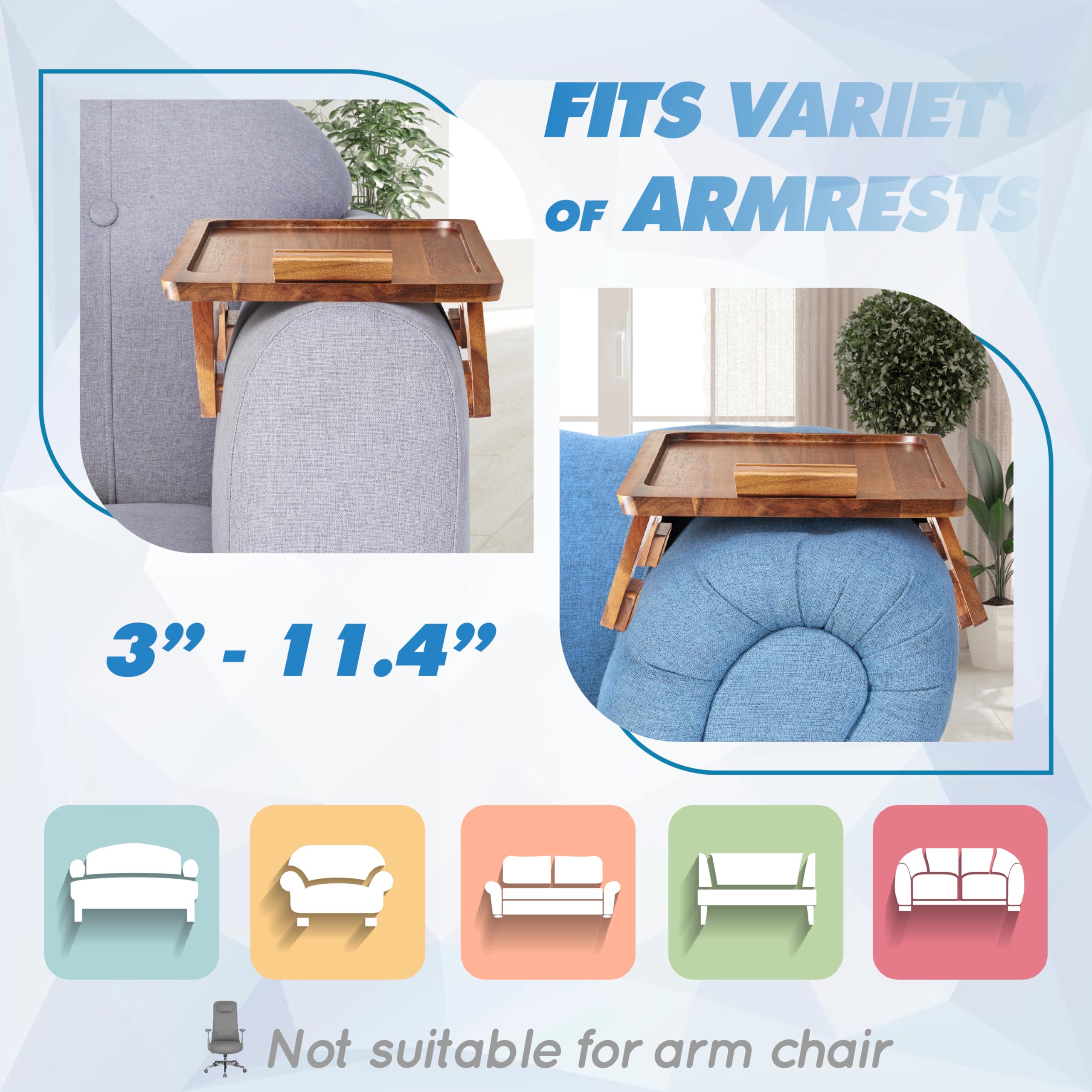 BLUEWEST anti-slip underside fabric prevents slips and protects sofa fabric.