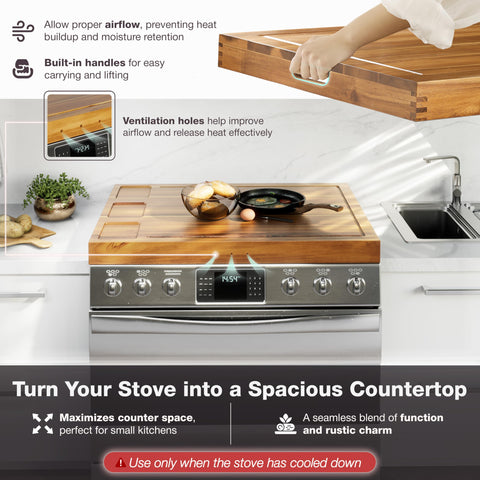 BLUEWEST Noodle Board anti-spill groove helps keep counters clean during chopping.