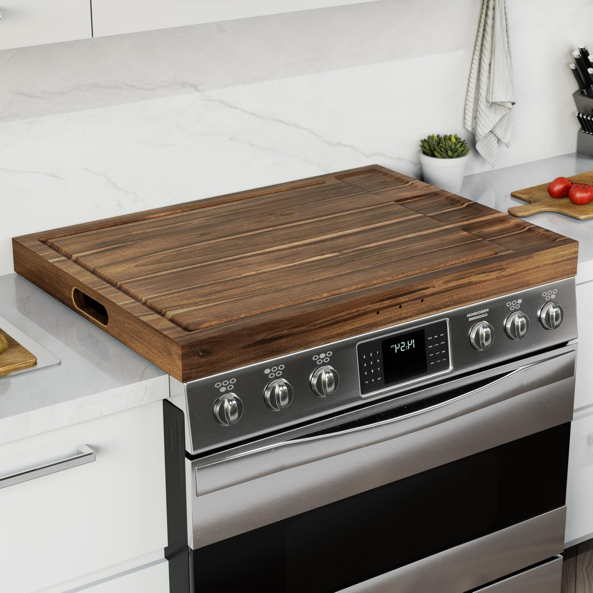 BLUEWEST noodle board stove cover top view expands counter space safely
