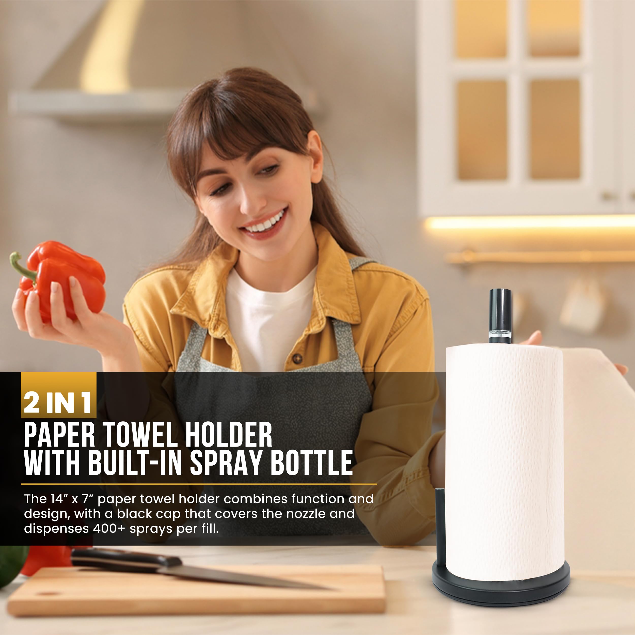 BLUJAYE one-handed tear-arm supports fast towel grabs