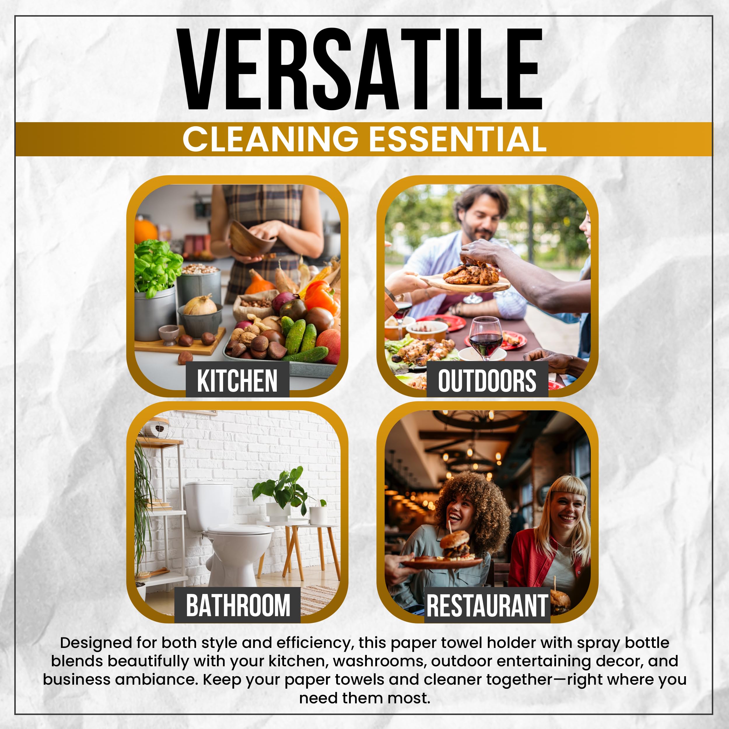 BLUJAYE rust-resistant metal base for busy kitchens and garages
