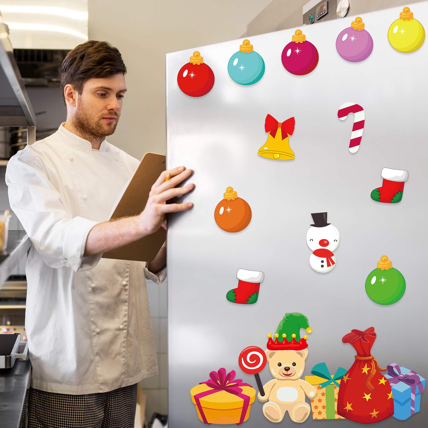 Blulu Christmas tree magnet set durable magnets on metal surface