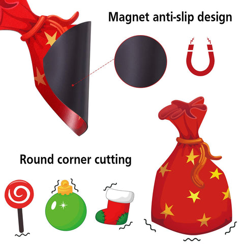 Blulu Christmas tree magnet set lights display on surface