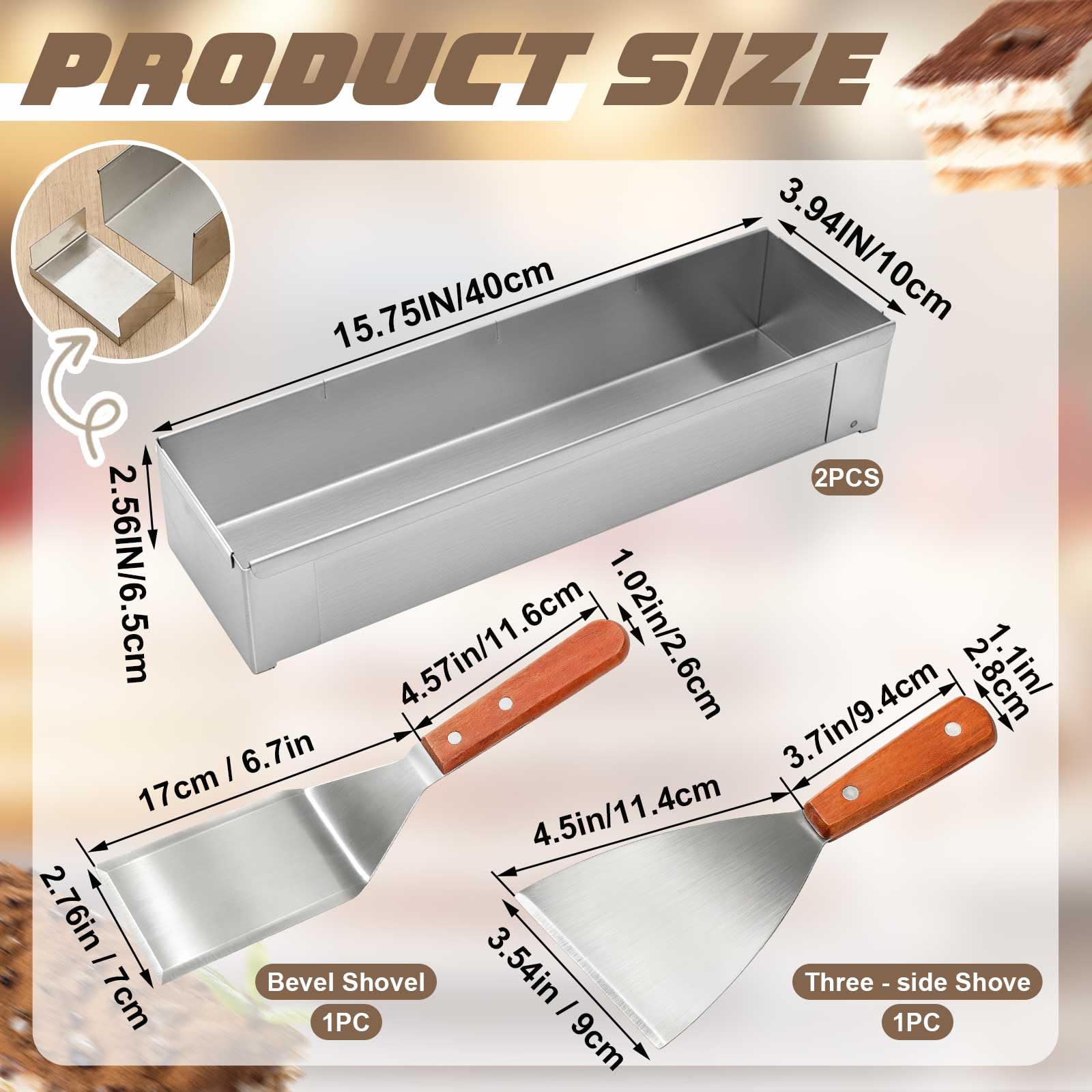 Blushtier acrylic lid on tiramisu pan keeps desserts fresh