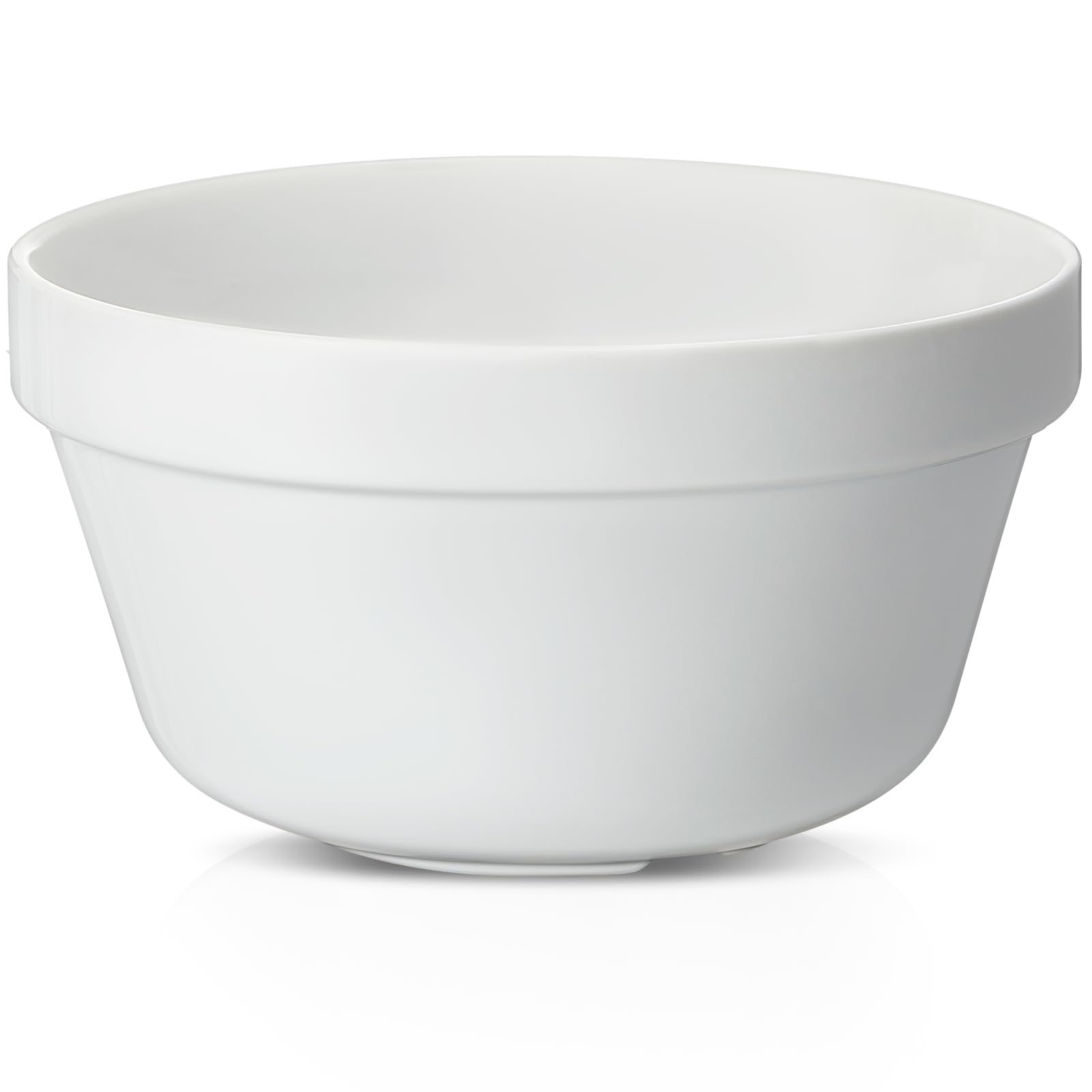 Blushtier ceramic pudding basin, 8-inch white, ideal for steaming or oven baking.