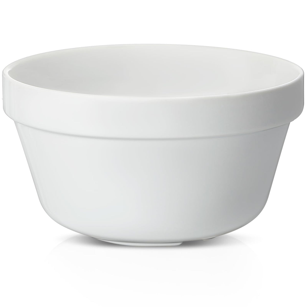 Blushtier ceramic pudding basin, 8-inch white, ideal for steaming or oven baking.