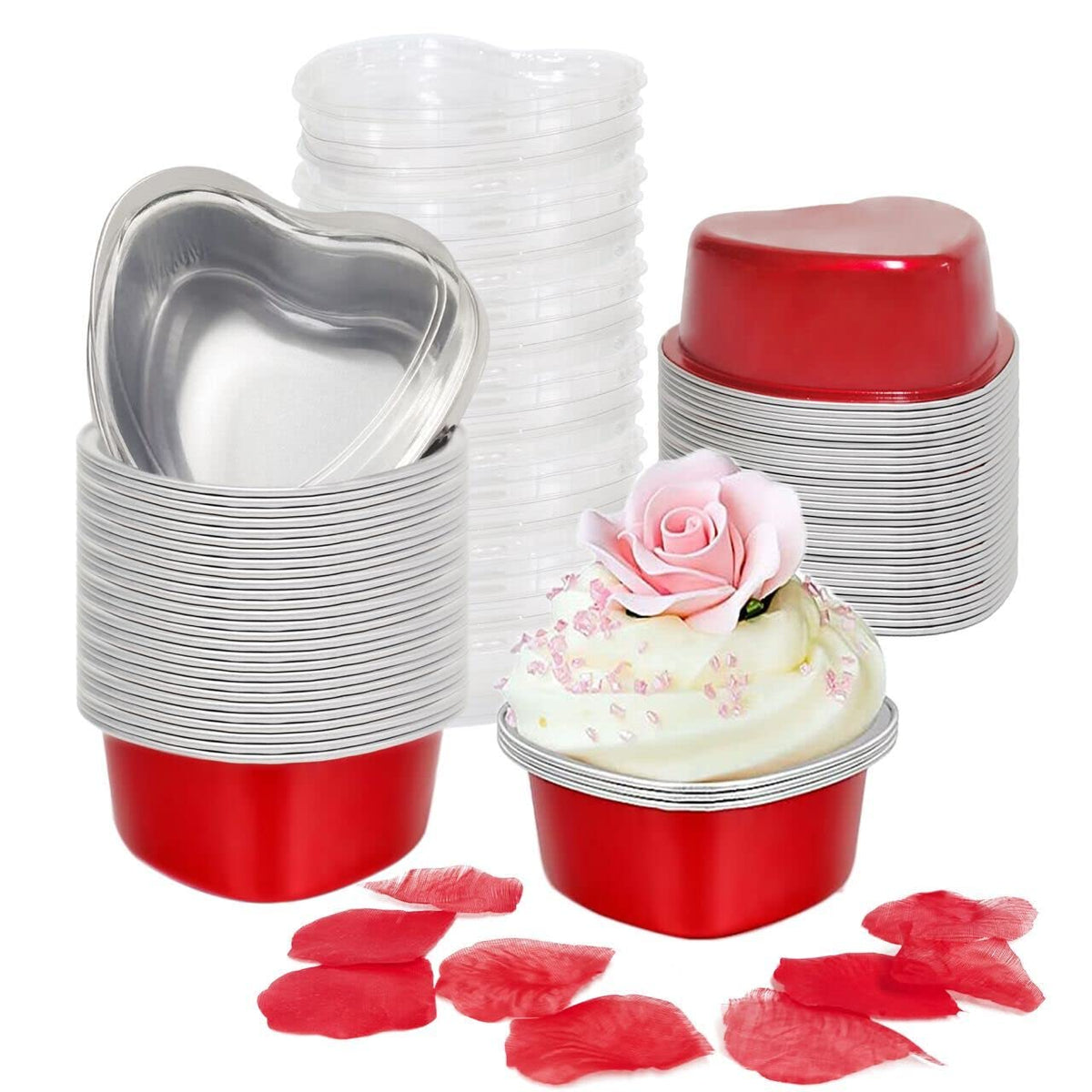 BLVRYVIO heart pans with lids for easy storage and serving
