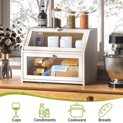 BMOSU Bread Box anti-slip pads protect countertops