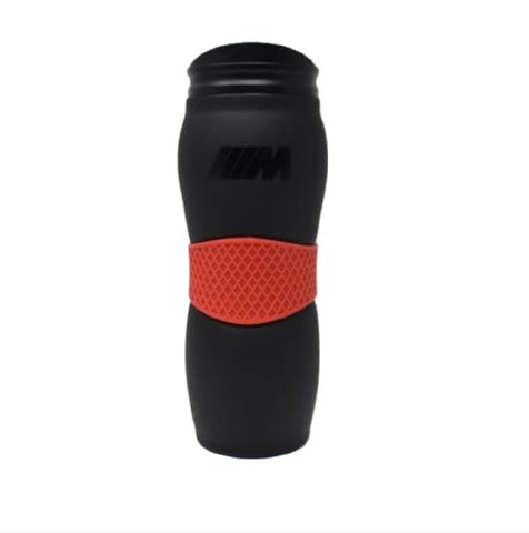 BMW Genuine M Travel Mug showing the comfortable handle for easy gripping on the go