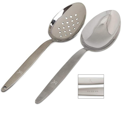 BNAZIND Kunz 9-inch spoon with ergonomic handle for comfortable daily serving.