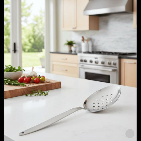 BNAZIND Kunz serving spoon supports precise plating and portioning.