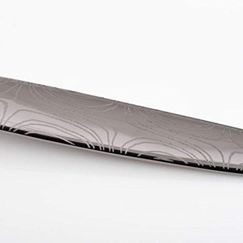 BNAZIND Kunz spoon features brushed nickel handle for comfortable grip.