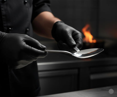 BNAZIND Kunz spoon long-handle ready for sauces and tasting.