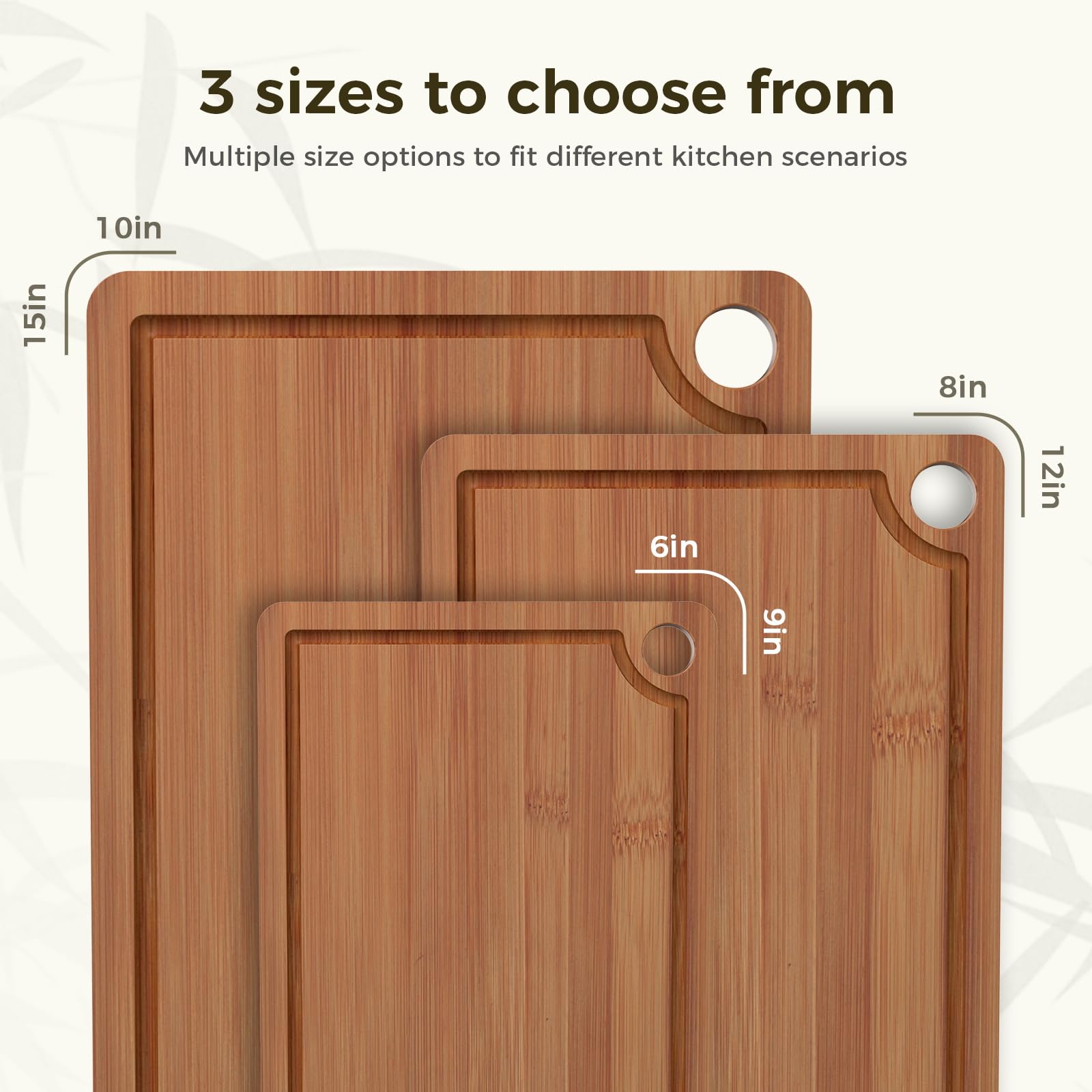 BNBUN board with hanging holes for space-saving kitchen storage.