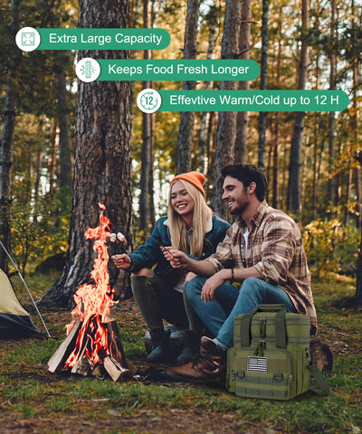 Bnlcd insulated dual compartments keep foods separated