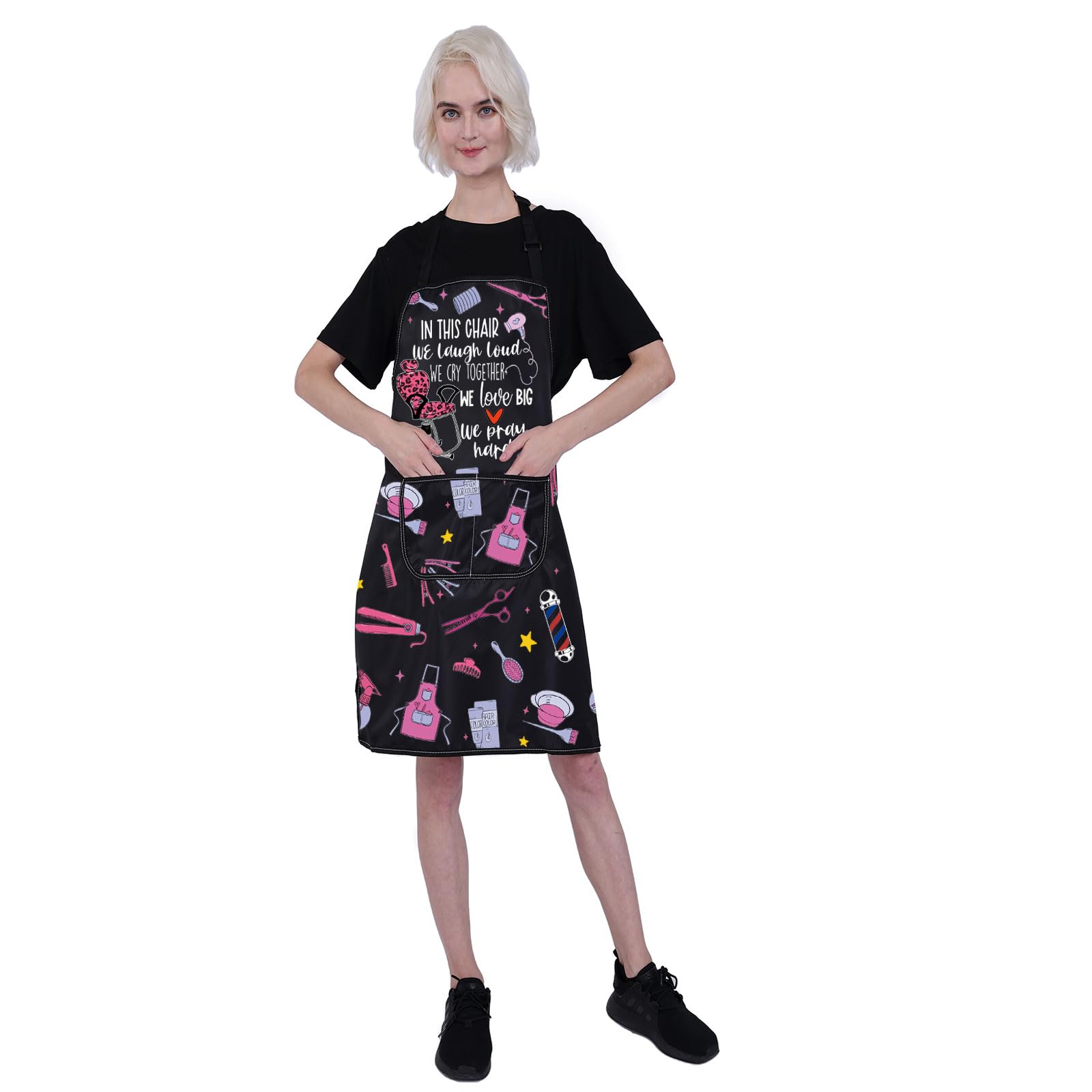 BNQL cosmetologist apron waterproof protection for busy salon days.
