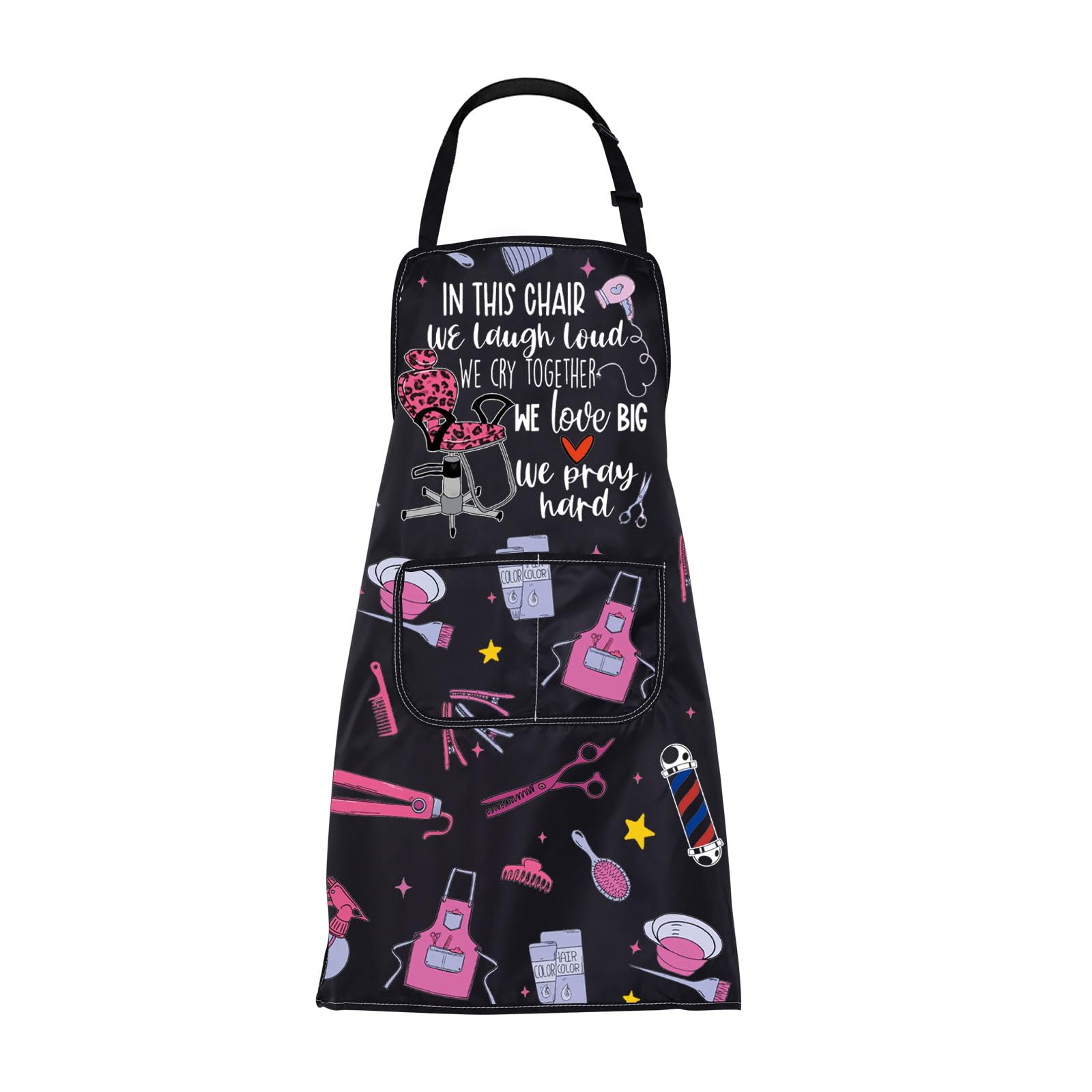 BNQL hair stylist apron with pockets offers quick tool access during sessions.