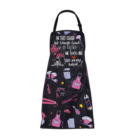 BNQL hair stylist apron with pockets offers quick tool access during sessions.