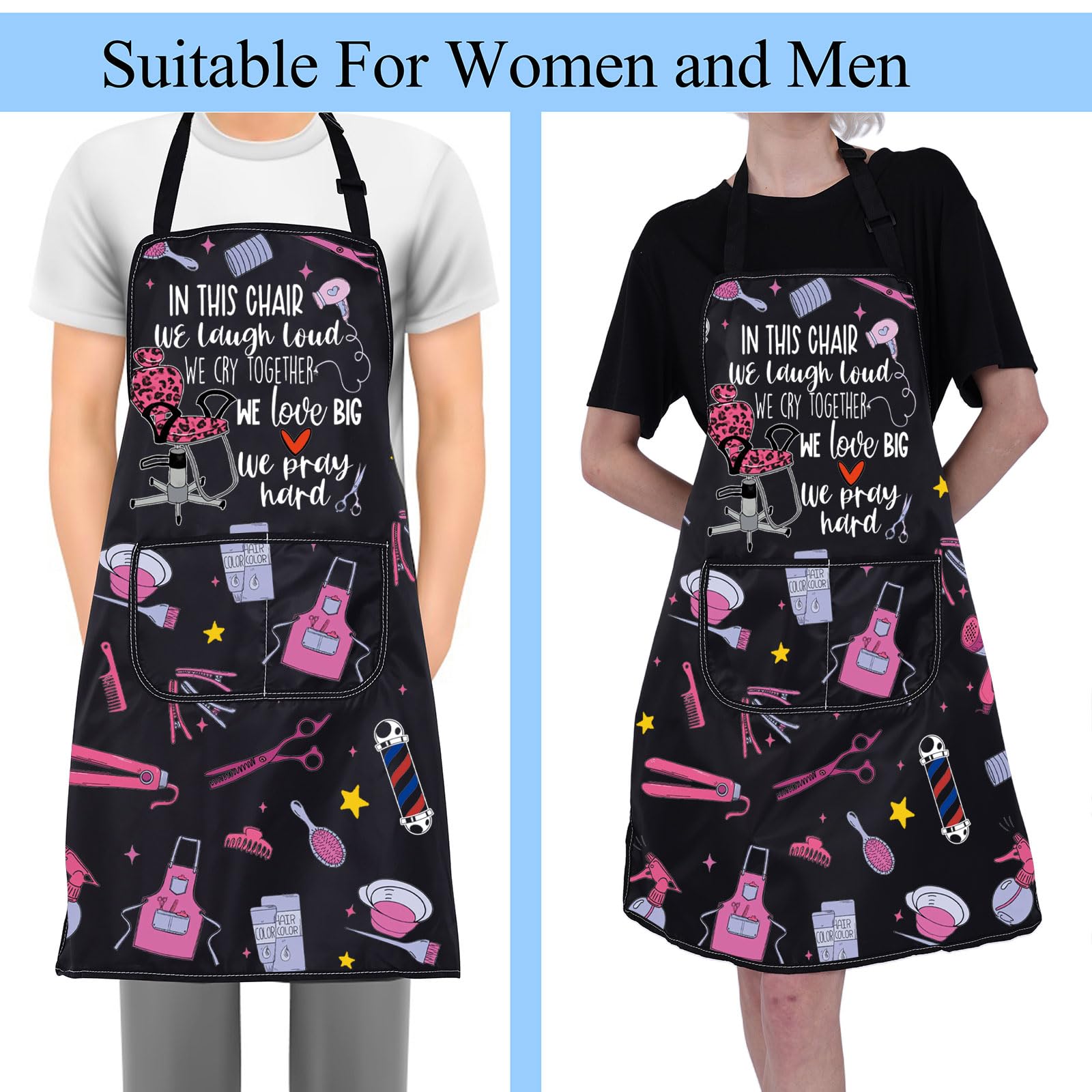 BNQL kitchen-style apron with oil resistance for splashes and spills.